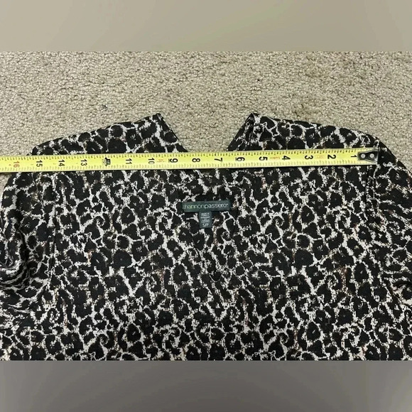 SHANNON PASSERO Cheetah Leopard Print Vneck Tunic Top Size Small - Picture 8 of 9